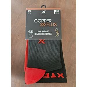NEW COPPER FLUX KNEE HIGH COMPRESSION SOCKS S/M MEN 6-9 WOMEN 5-10